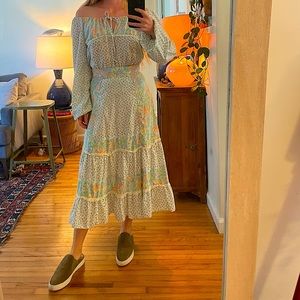 RARE Vintage 1960s patterned skirt and top set 💖